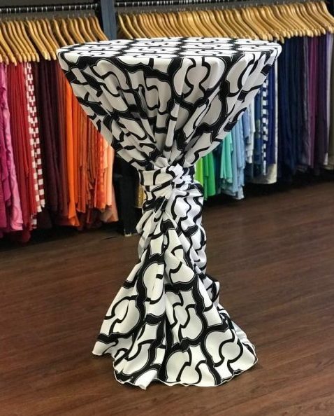 Wrapped Tall Cocktail Table Style
